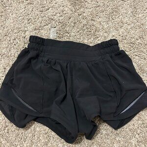 Black Lululemon hotty hot shorts